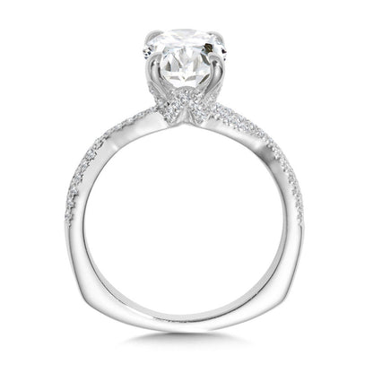 Valina Oval-Cut Diamond Crisscross Engagement Ring R2501W