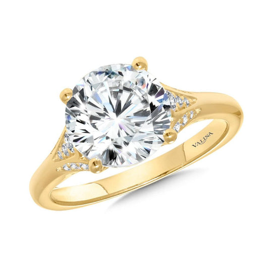 Valina Diamond Tapered Shank Engagement Ring R2502Y
