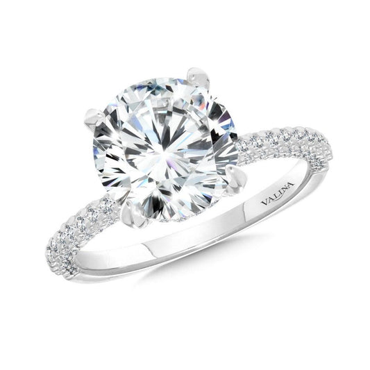 Valina Straight Diamond Engagement Ring R2504W