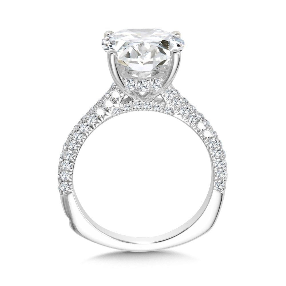 Valina Straight Oval-Cut Diamond Engagement Ring R2505W