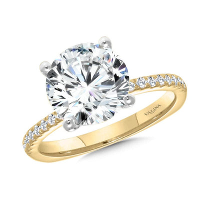 Valina Straight Diamond Engagement Ring R2508Y