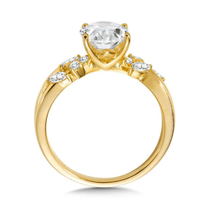 Split Shank Oval-Cut Diamond Engagement Ring R2514Y-SR