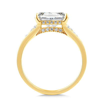 Valina Radiant-Cut Stardust Diamond Engagement Ring R2520Y-SR
