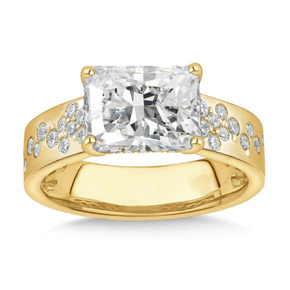Radiant-Cut Stardust Diamond Engagement Ring R2520Y-SR