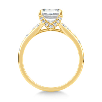 Emerald-Cut Stardust Diamond Engagement Ring R2521Y-SR