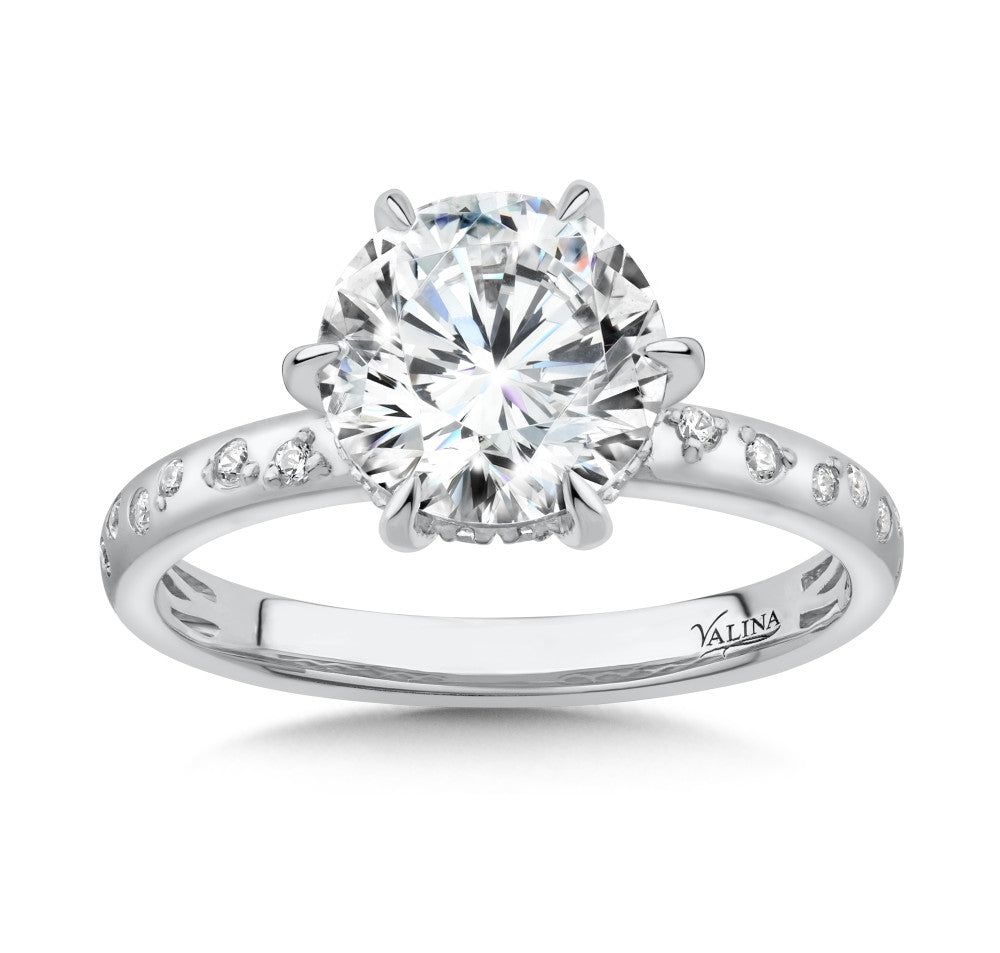 Stardust Six-Prong Diamond Engagement Ring R2523W-SR
