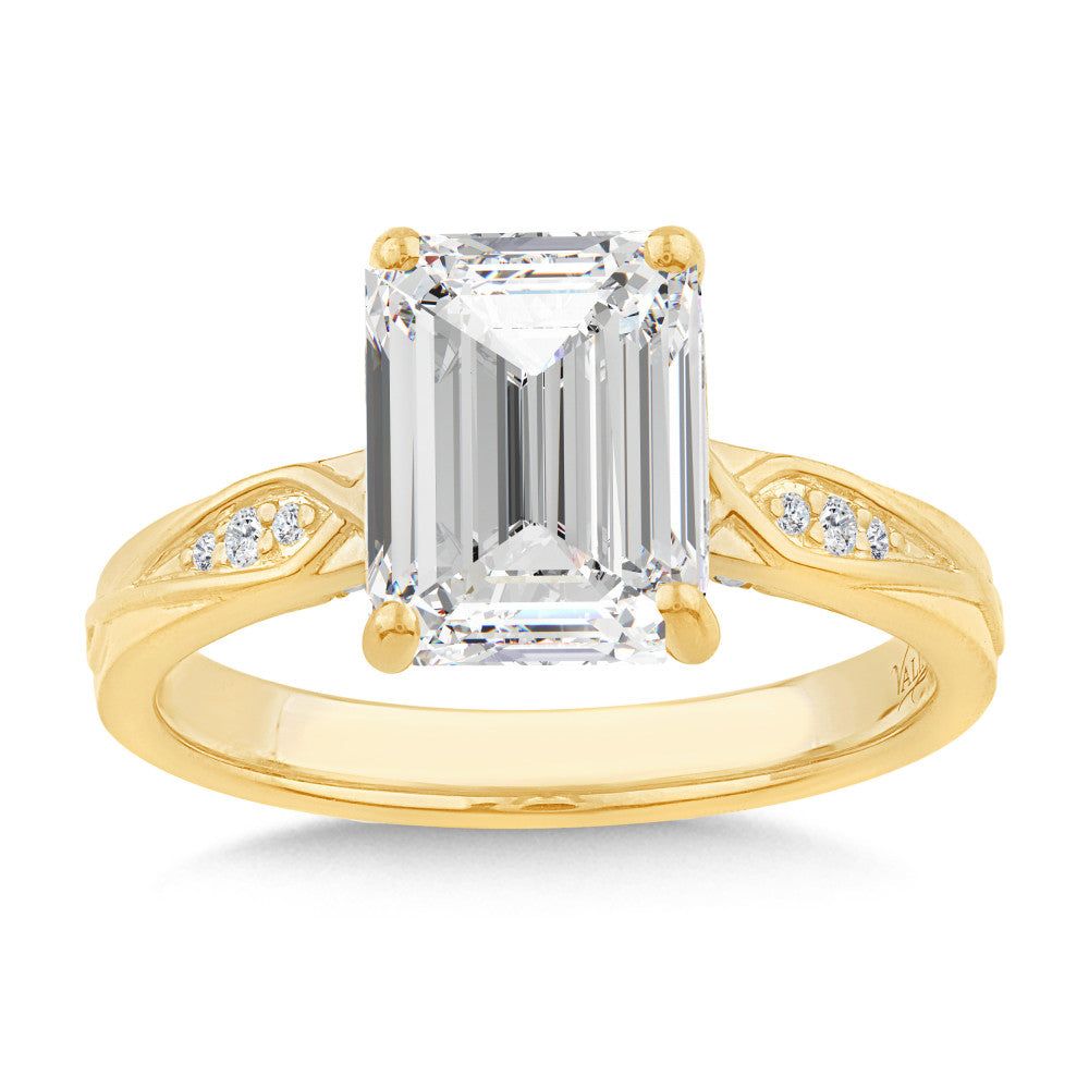 Valina Emerald-Cut Diamond Engagement Ring R2528Y-SR