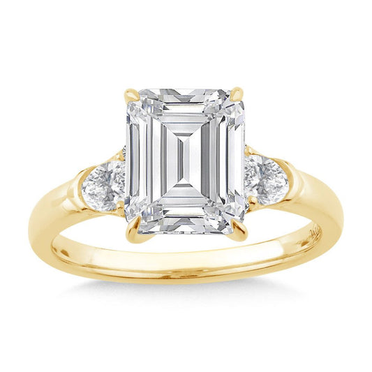 Valina 3 Stone Radiant-Cut Diamond Engagement Ring R2530Y-SR