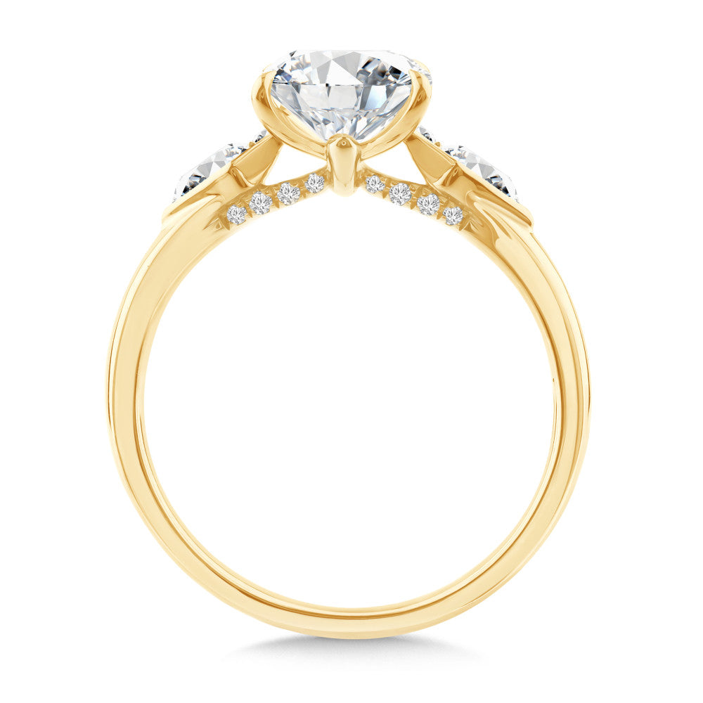 Valina 3 Stone Radiant-Cut Diamond Engagement Ring R2530Y-SR