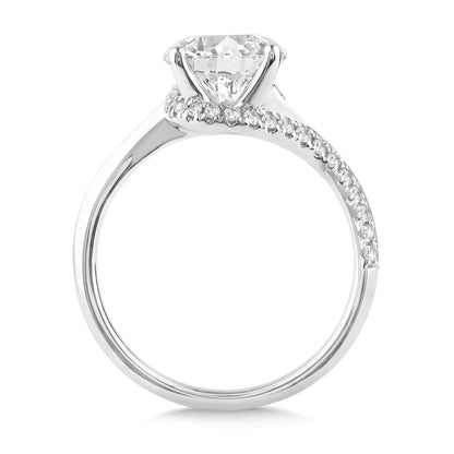Valina 14K Spiral Diamond Engagement Ring R2534W-SR