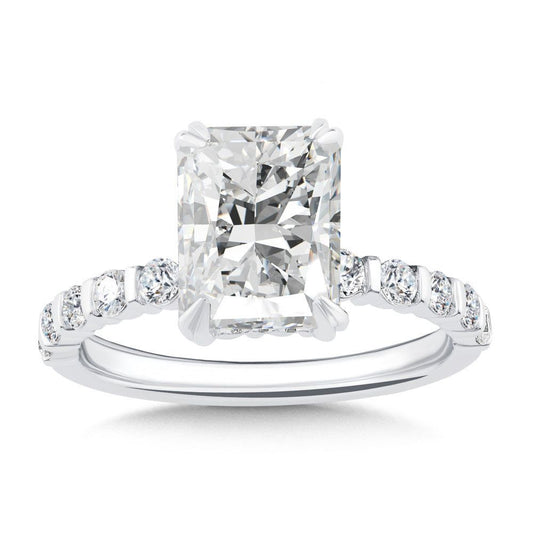 Radiant-Cut Diamond Engagement Ring R2550W-SR