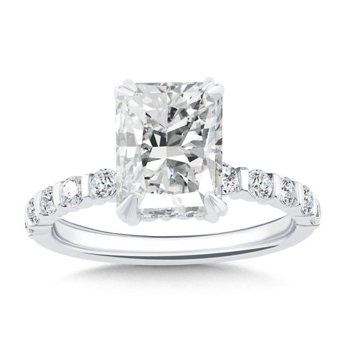 Radiant-Cut Diamond Engagement Ring R2550W-SR