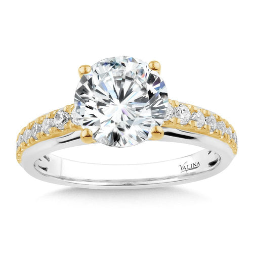 14K Two-Tone Diamond Engagement Ring R2553YW-SR