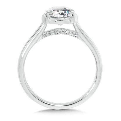 Valina Pear-Cut Diamond Bracket-Prong Engagement Ring R2557W-SR