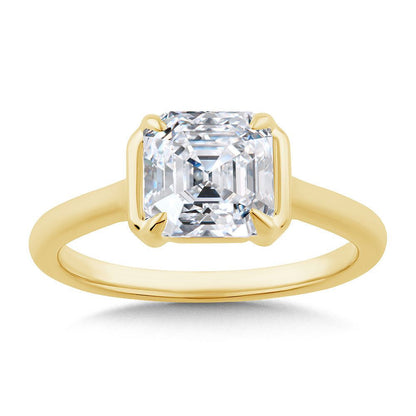 Valina Radiant-Cut Diamond Bracket-Prong Engagement Ring R2558Y-SR
