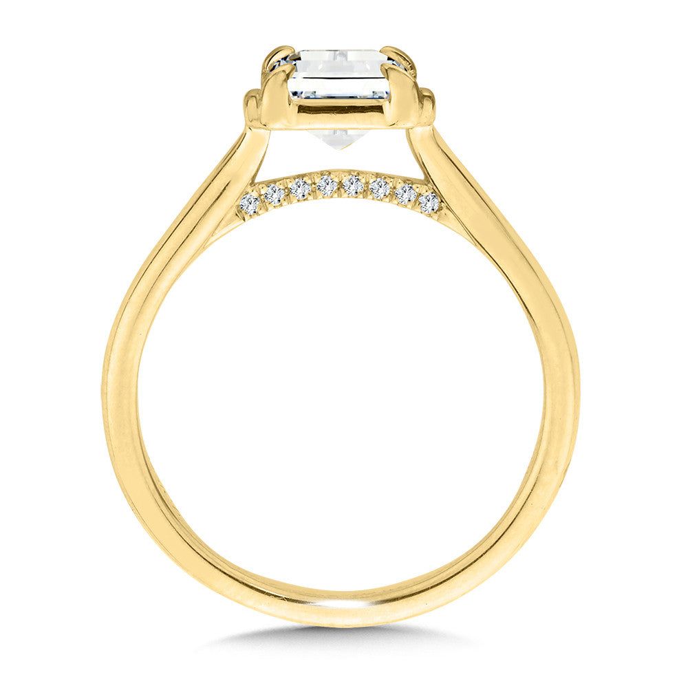 Valina Radiant-Cut Diamond Bracket-Prong Engagement Ring R2558Y-SR