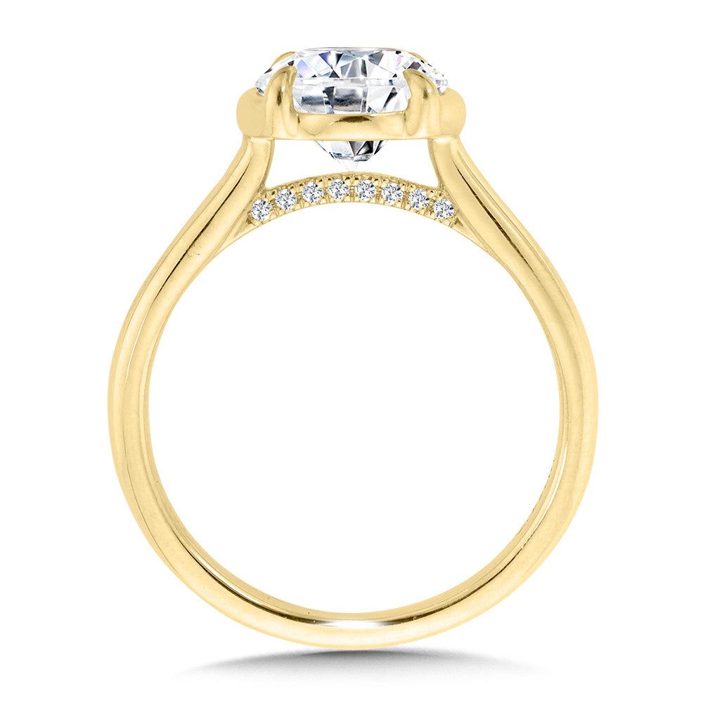Valina Diamond Bracket-Prong Engagement Ring R2560Y-SR
