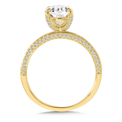 Valina Oval-Cut Diamond Hidden Accent Engagement Ring R2561Y-SR