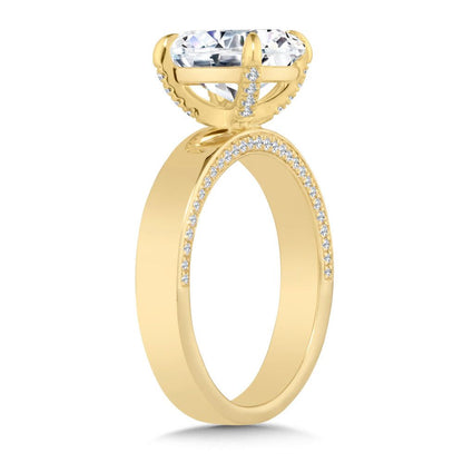 Valina Oval-Cut Diamond Hidden Accent Engagement Ring R2561Y-SR