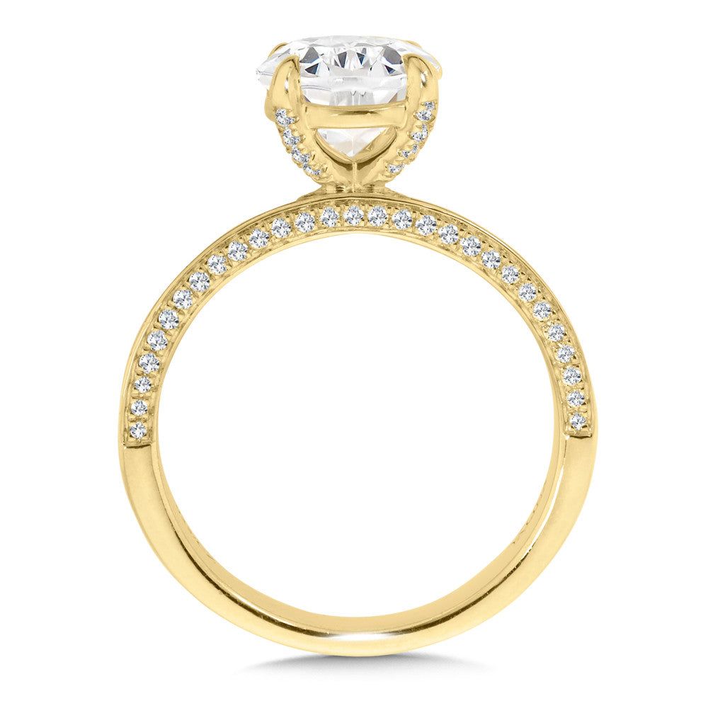 Valina Diamond Hidden Accent Engagement Ring R2562Y-SR