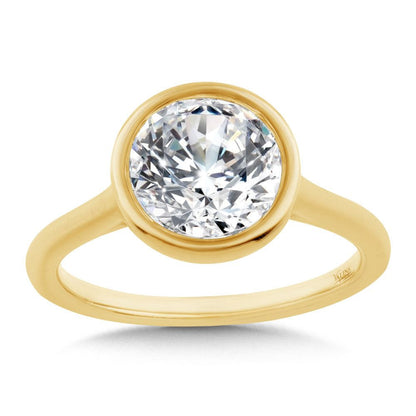 Valina Bezeled Diamond Engagement Ring R2565Y-SR