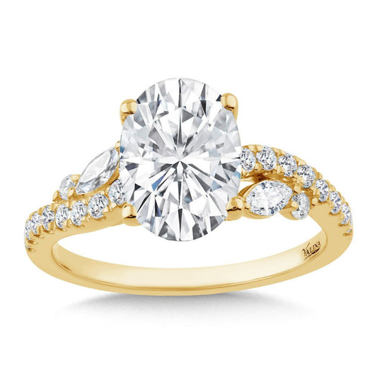 Valina Oval-Cut Diamond Spiral Engagement Ring R2589Y-SR