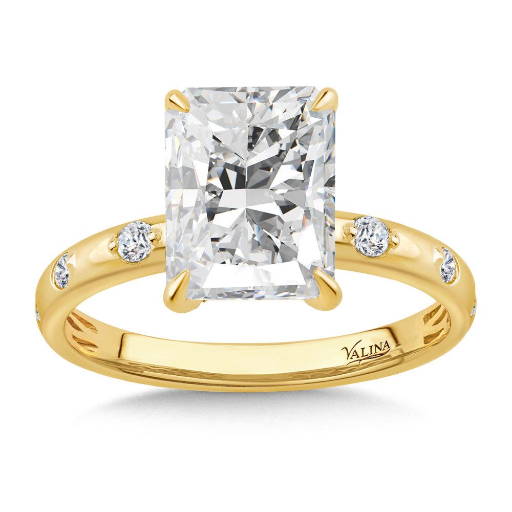 Valina Radiant-Cut Diamond Engagement Ring R2594Y-SR