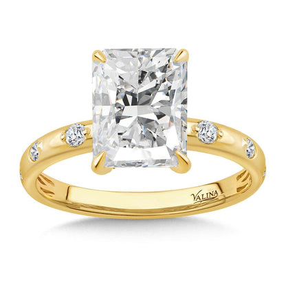 Valina Radiant-Cut Diamond Engagement Ring R2594Y-SR