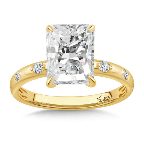 Radiant-Cut Diamond Engagement Ring R2594Y-SR