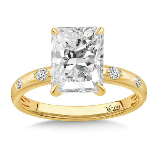 Valina Radiant-Cut Diamond Engagement Ring R2594Y-SR