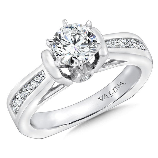 Valina Channel-Set Diamond Engagement Ring R9067W