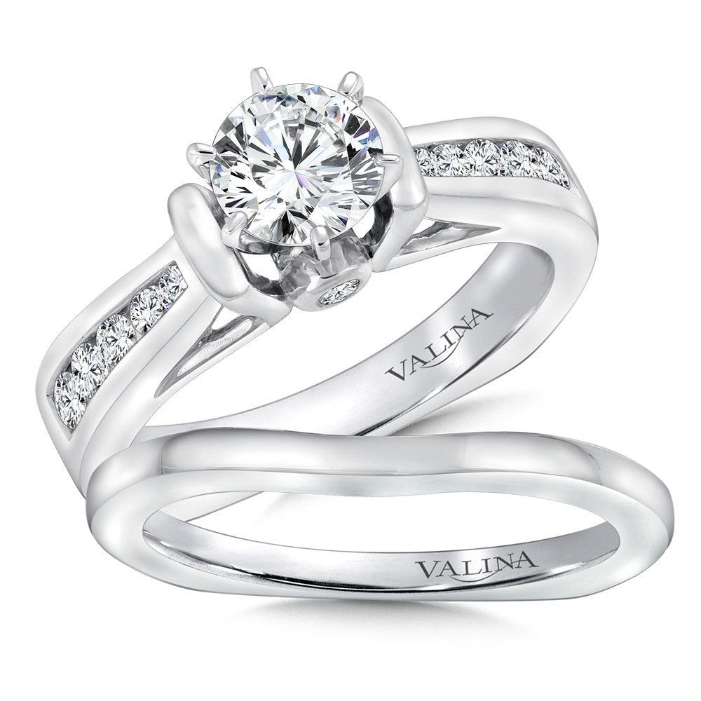 Valina Channel-Set Diamond Engagement Ring R9067W