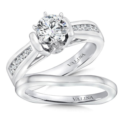 Valina Channel-Set Diamond Engagement Ring R9067W