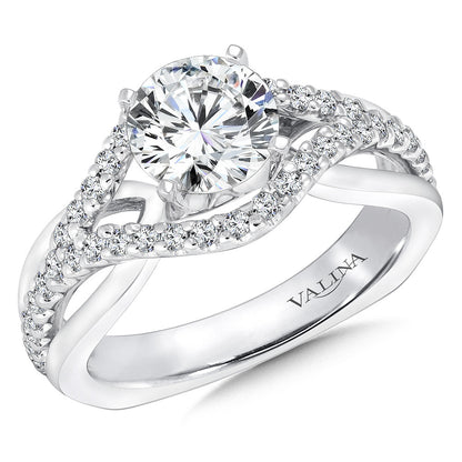 Valina Spiral Style Diamond Engagement Ring R9229W