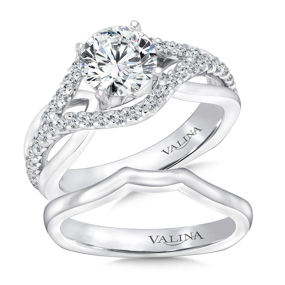 Valina Spiral Style Diamond Engagement Ring R9229W