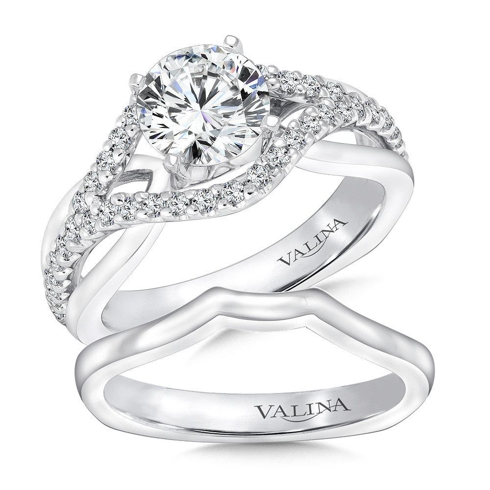 Valina Spiral Style Diamond Engagement Ring R9229W