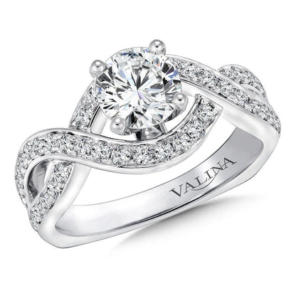 Valina Spiral Style Diamond Engagement Ring R9245W