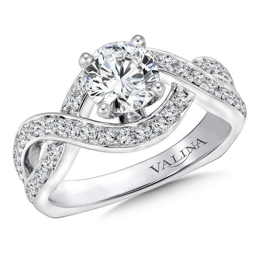 Valina Spiral Style Diamond Engagement Ring R9245W