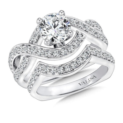 Valina Spiral Style Diamond Engagement Ring R9245W