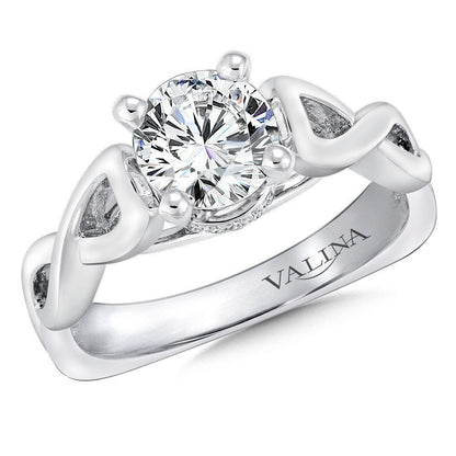 Valina Spiral Style Diamond Engagement Ring R9257W