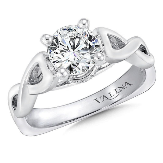 Valina Spiral Style Diamond Engagement Ring R9257W