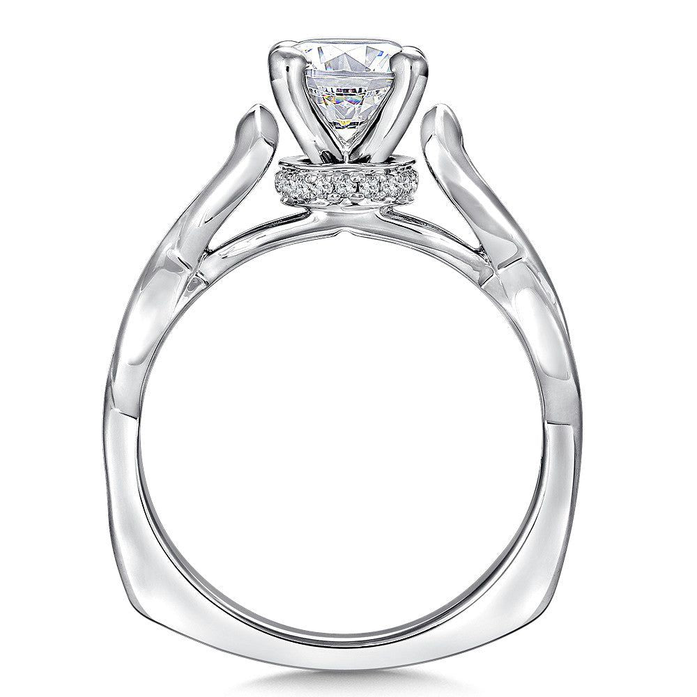 Valina Spiral Style Diamond Engagement Ring R9257W