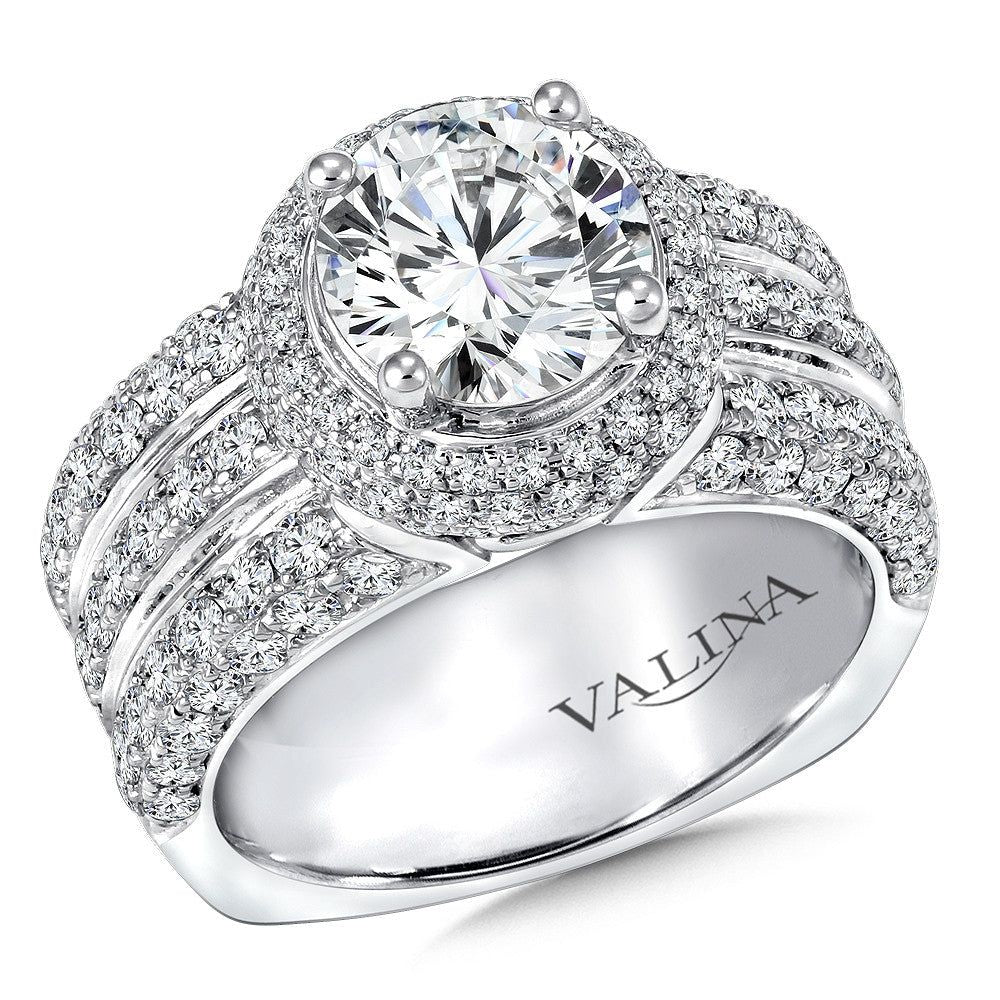 Valina Statement Halo Engagement Ring R9259W