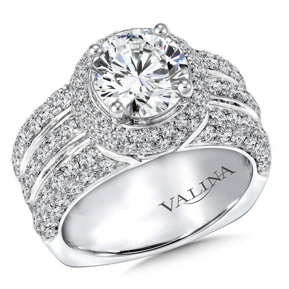 Valina Statement Halo Engagement Ring R9259W