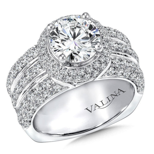 Valina Statement Halo Engagement Ring R9259W