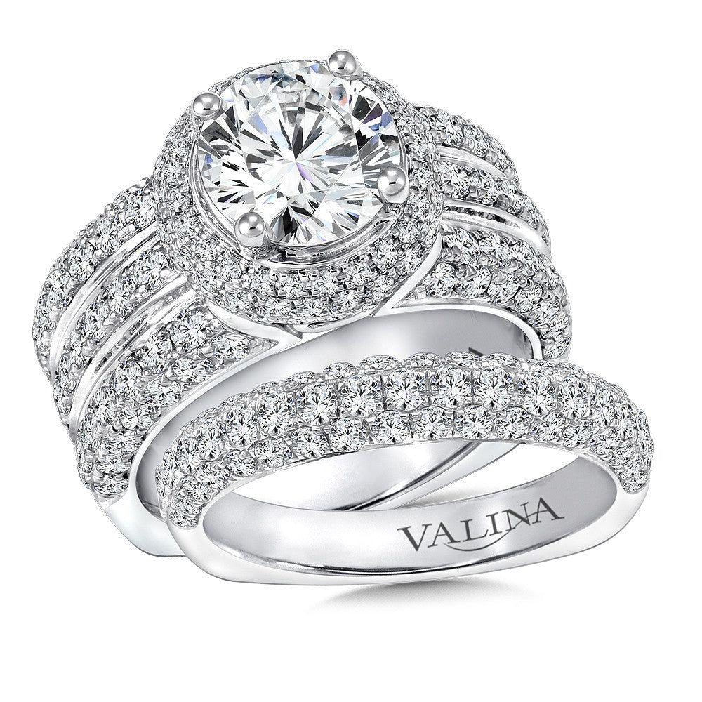 Valina Statement Halo Engagement Ring R9259W
