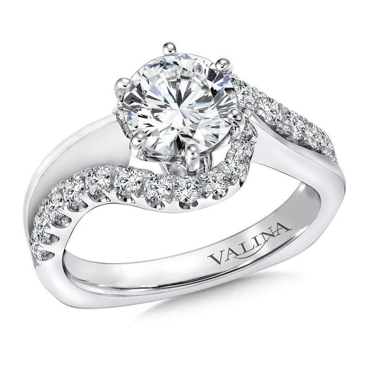 Valina Spiral Style Diamond Engagement Ring R9295W