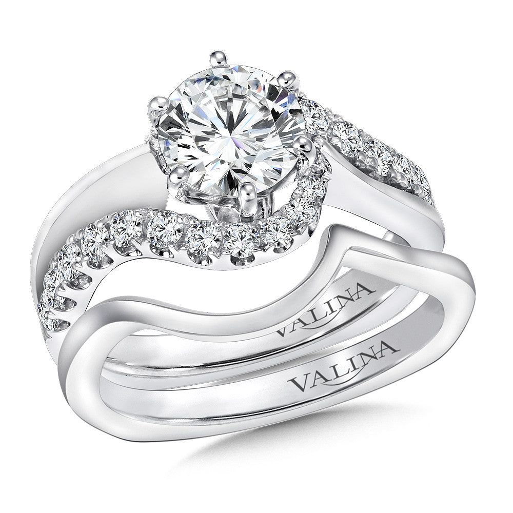 Valina Spiral Style Diamond Engagement Ring R9295W