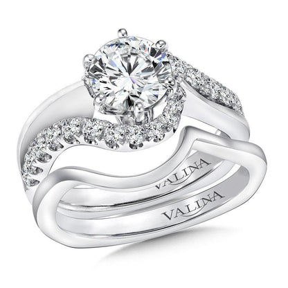 Valina Spiral Style Diamond Engagement Ring R9295W