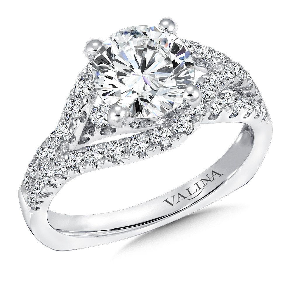Valina Spiral Style Diamond Engagement Ring R9296W